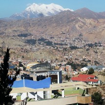 La Paz with Nevado Illimani
